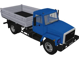 GAZ 3307 3D Model preview
