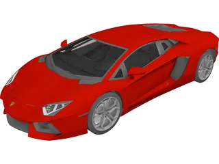 Lamborghini Aventador 3D Model preview