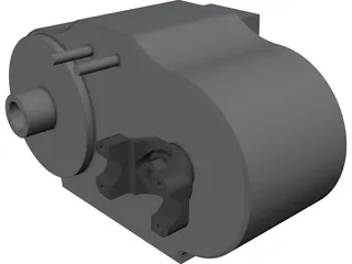 Transfer Case 4x4 3D Model preview