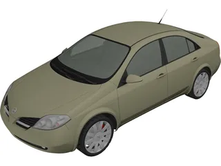 Nissan Primera [P12] (2001) 3D Model preview