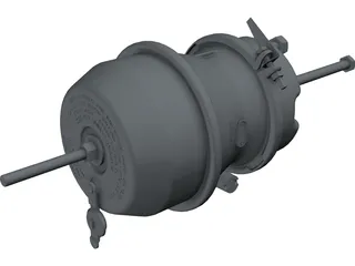 Brake Tristop Cylinder 3D Model preview