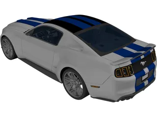 Ford Mustang GT 3D Model preview