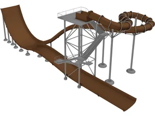 Water Park 3D Model preview