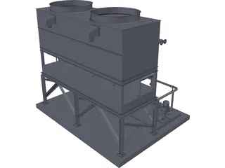 Cooling Water Module 3D Model preview