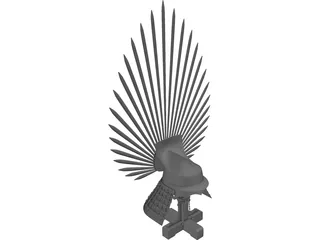 Toyotomi Helmet 3D Model preview
