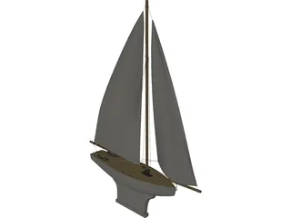 Toy Boat 3D Model preview