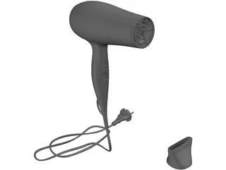 Hairdryer 3D Model preview