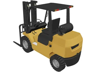 Forklift 3D Model preview