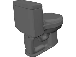 Toilet 3D Model preview
