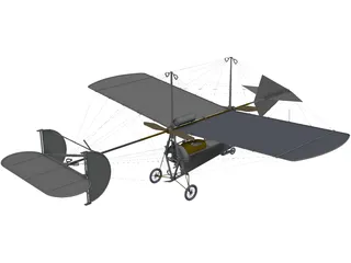 Vlaicu II 1910 3D Model preview