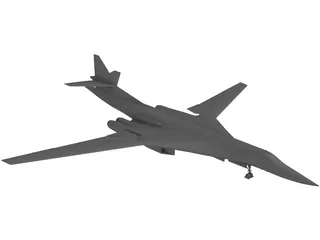 Tupolev Tu-160 3D Model preview