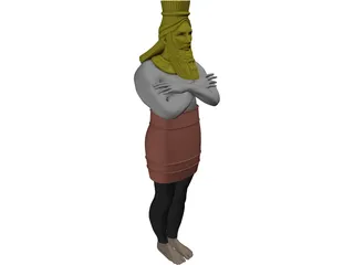 Nebuchadnezzar Statue 3D Model preview