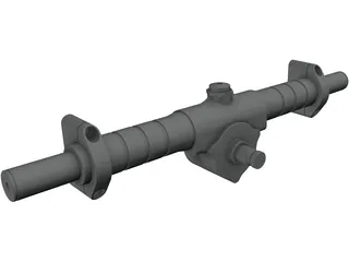 KAZ Technologies FSAE Steering Rack 3D Model preview