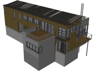 Modern Dwelling 3D Model preview