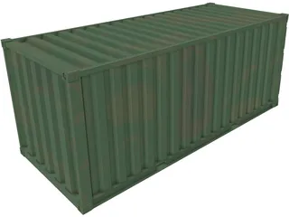 Shipping Container 3D Model preview