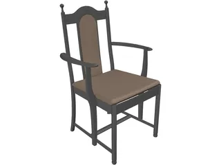 Chair Diner 3D Model preview