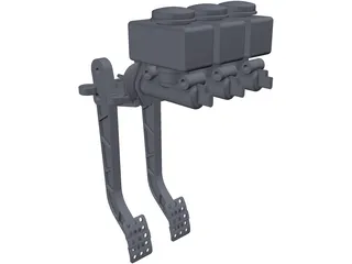 Wilwood Pedals Assembly 340 3D Model preview