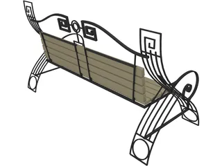 Bench 3D Model preview