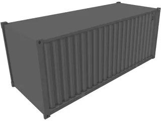 Shipping Container 3D Model preview
