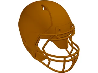 Football Helmet 3D Model preview