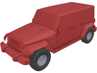 Jeep Wrangler 3D Model preview