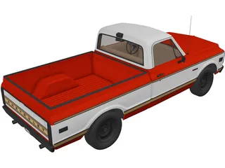 Chevrolet Silverado SS (2002) 3D Model preview