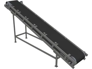 Belt Conveyor 3D Model preview