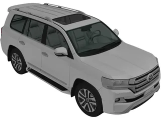 Toyota Land Cruiser (2016) 3D Model preview