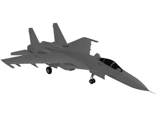 Sukhoi SU-33 Flanker-D 3D Model preview