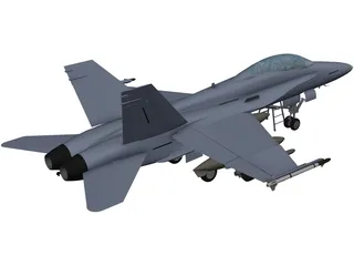F-18D 3D Model preview