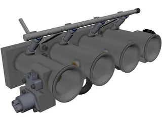 Custom ITB Manifold 3D Model preview