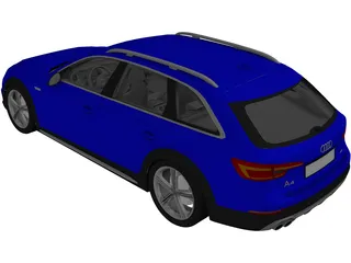 Audi A4 Avant (2018) 3D Model preview