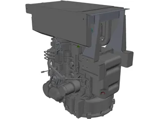 Perkins 403D-15 Engine 3D Model preview