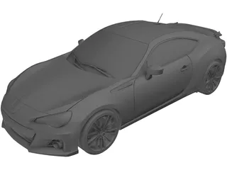 Subaru BRZ 3D Model preview