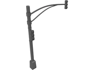 Traffic Light 3D Model preview