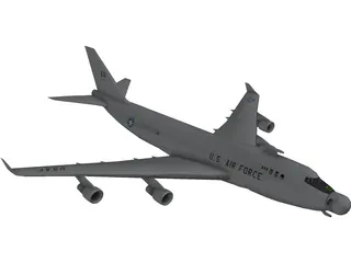 Boeing Airborne Laser YAL-1 3D Model preview