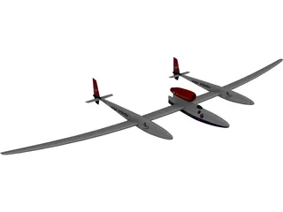 Virgin Atlantic GlobalFlyer 3D Model preview