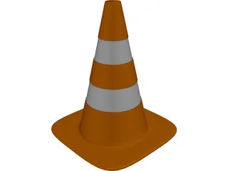 Traffic Cone 3D Model preview