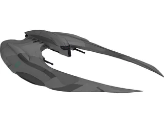 Cylon Raider 3D Model preview
