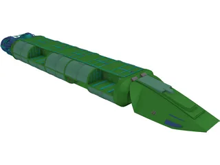 Cylon Tanker 3D Model preview
