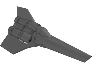 Colonial Viper 3D Model preview
