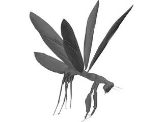 Flying Mantis 3D Model preview