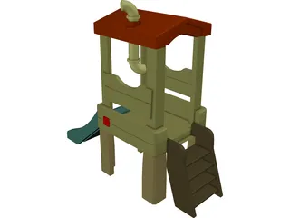 Treehouse Playset 3D Model preview