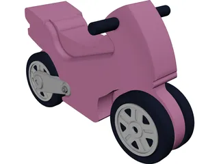 Toy Motorcycle 3D Model preview