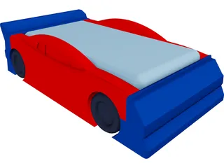 Race Car Bed 3D Model preview