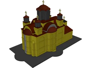 Ravanica Church 3D Model preview