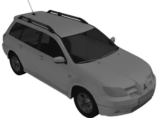Mitsubishi Outlander 3D Model preview