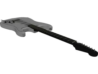 Electric Guitar 3D Model preview
