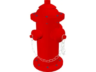 Fire Hydrant 3D Model preview