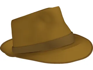Fedora Hat 3D Model preview